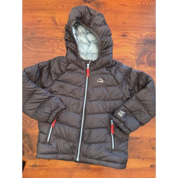 LL Bean Ultralight 650 Goose Down Puffer Jacket Navy Blue Toddler Size 4T - Picture 2 of 14